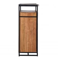 Ars manufacti Armoire à chaussures Kaawo - Acacia massif / Métal - Acacia / Noir -Vestiaires Soldes 1000276807 220803 040 DETAILS P000000001000276807