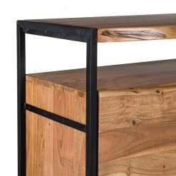 Ars manufacti Armoire à chaussures Kaawo - Acacia massif / Métal - Acacia / Noir -Vestiaires Soldes 1000276807 220803 045 DETAILS P000000001000276807