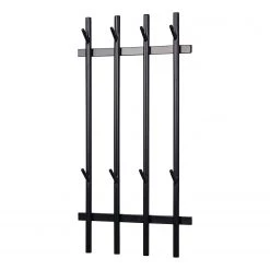 Red Living Porte-manteau mural Vicosa - Métal - Noir