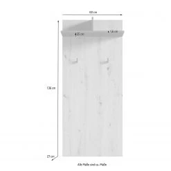 Fredriks Porte-manteau mural Edgeworth - Blanc -Vestiaires Soldes 1000283848 210805 14243900191 SKETCH DETAILS P000000001000283848 sketch