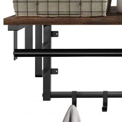 Red Living Porte-manteau mural Montevallo II - Marron -Vestiaires Soldes 1000283956 210813 06354800151 DETAILS P000000001000283956