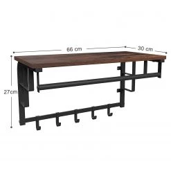 Red Living Porte-manteau mural Montevallo II - Marron -Vestiaires Soldes 1000283956 210813 06354800153 SKETCH DETAILS P000000001000283956 sketch