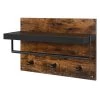 Red Living Porte-manteau mural Mocksville - Marron / Noir