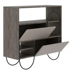 Loftscape Meuble à chaussures Nep - Imitation chêne fumé -Vestiaires Soldes 1000284355 210809 06090600146 DETAILS P000000001000284355