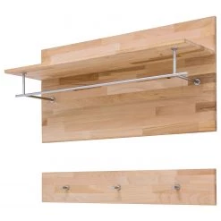 Ars Natura Porte-manteaux mural Majona (2 éléments) - Duramen de hêtre