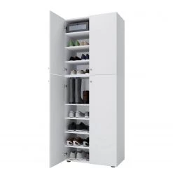 VCM Armoire à chaussures Lona II - Blanc