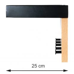 Red Living Porte-manteau mural Fidalgo - Métal - Imitation chêne / Noir -Vestiaires Soldes 1000300702 211015 104937000563 SKETCH DETAILS P000000001000300702 sketch