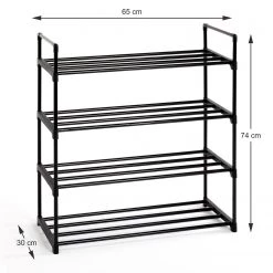 Loftscape Étagère à chaussures Janek - Métal - Noir -Vestiaires Soldes 1000300705 211015 104938000577 SKETCH DETAILS P000000001000300705 sketch