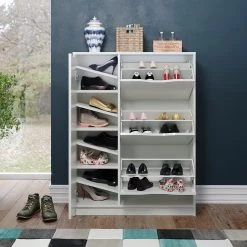 Trendteam Meuble à chaussures Basix - Blanc -Vestiaires Soldes 1000300849 211015 12542400060 MOOD DETAILS P000000001000300849 mood