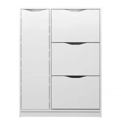 Trendteam Meuble à chaussures Basix - Blanc -Vestiaires Soldes 1000300849 211015 12542400082 DETAILS P000000001000300849