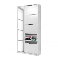 Trendteam Armoire à chaussures Basix - Blanc