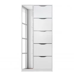 Trendteam Armoire à chaussures Basix - Blanc -Vestiaires Soldes 1000300855 211015 125445000125 DETAILS P000000001000300855