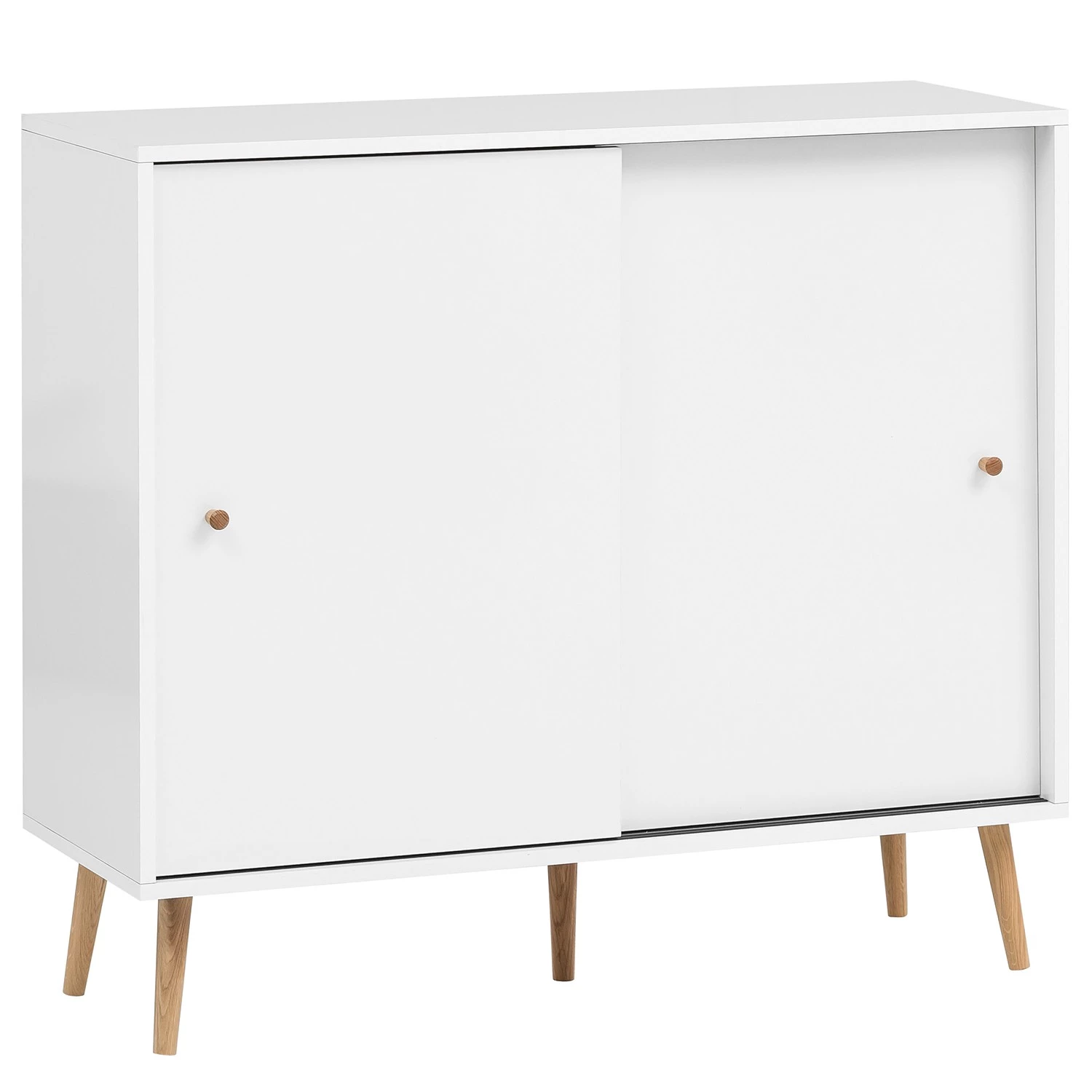 Schildmeyer Meuble à chaussures Jonte - Blanc / Chêne 1 Schildmeyer Meuble à chaussures Jonte - Blanc / Chêne