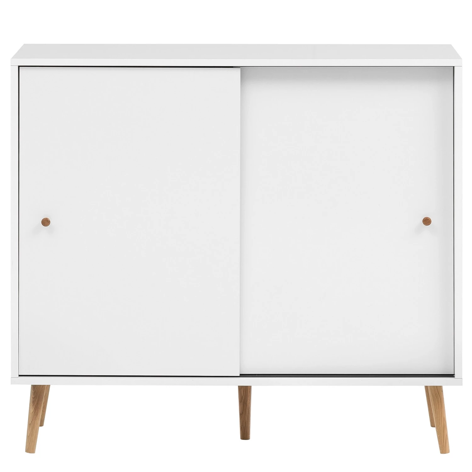 Schildmeyer Meuble à chaussures Jonte - Blanc / Chêne 4 Schildmeyer Meuble à chaussures Jonte - Blanc / Chêne – Image 4