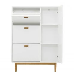 Tenzo Meuble à chaussures Svea - Blanc / Chêne 10 Tenzo Meuble à chaussures Svea - Blanc / Chêne -Vestiaires Soldes 1000306722 211119 073508000038 DETAILS P000000001000306722