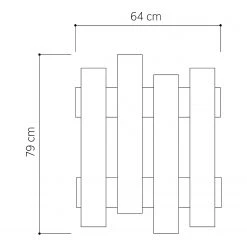 Loftscape Porte-manteau mural Walna - Blanc -Vestiaires Soldes 1000315180 211214 13383400644 SKETCH DETAILS P000000001000315180 sketch