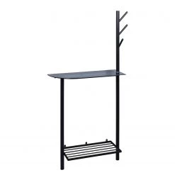 Red Living Porte-manteau Vica - Verre / Métal - Gris / Noir