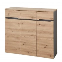 Loftscape Meuble à chaussures Moosic II - Imitation chêne artisan / Graphite