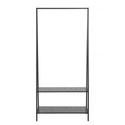 Red Living Portant à vêtements Coogee II - Imitation chêne marron-noir -Vestiaires Soldes 1000325236 220204 14512000040 DETAILS P000000001000325236