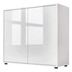 Loftscape Meuble à chaussures Miltach I - Blanc brillant / Blanc mat