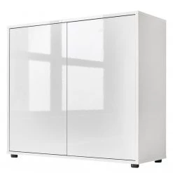 Loftscape Meuble à chaussures Miltach III - Blanc brillant / Blanc mat -Vestiaires Soldes 1000329149 220127 17221400030 DETAILS P000000001000329149