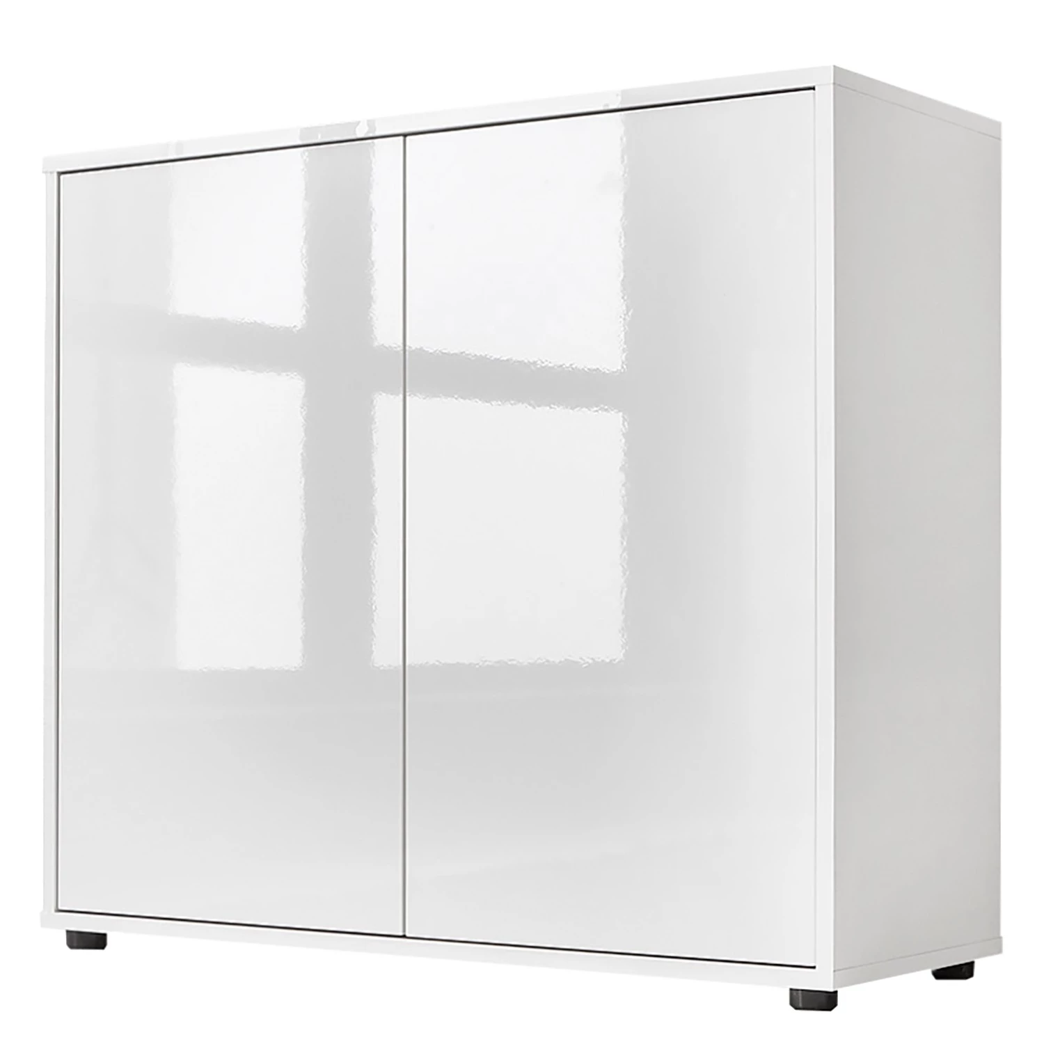 Loftscape Meuble à chaussures Miltach IV - Blanc brillant / Blanc mat 5 Loftscape Meuble à chaussures Miltach IV - Blanc brillant / Blanc mat – Image 5