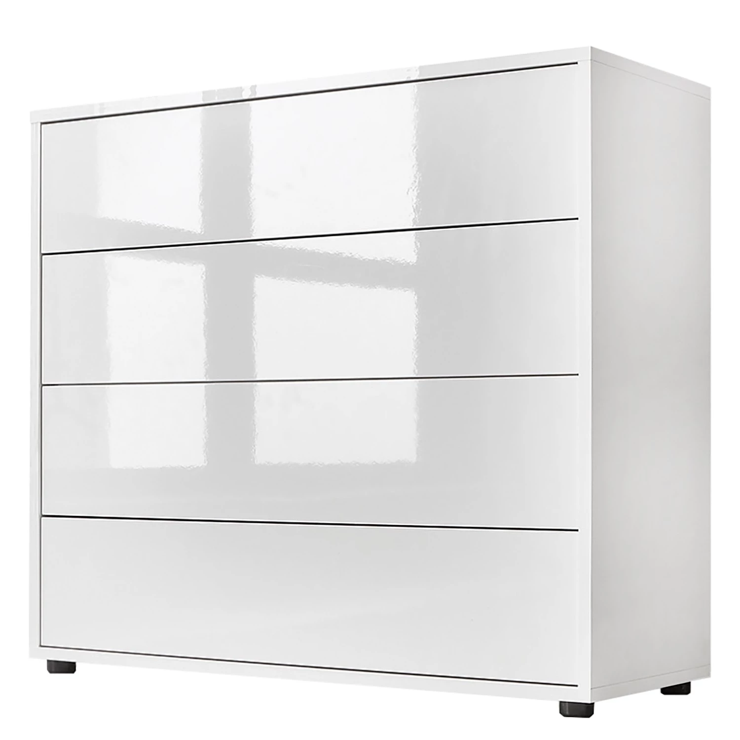 Loftscape Meuble à chaussures Miltach IV - Blanc brillant / Blanc mat 6 Loftscape Meuble à chaussures Miltach IV - Blanc brillant / Blanc mat – Image 6