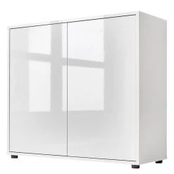 Loftscape Meuble à chaussures Miltach V - Blanc brillant / Blanc mat -Vestiaires Soldes 1000329151 220127 17221500030 DETAILS P000000001000329151