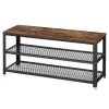 Red Living Étagère à chaussures Morristown - Métal - Marron / Noir