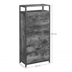 Red Living Meuble à chaussures Ennis - Hauteur : 130 cm -Vestiaires Soldes 1000329418 220203 161554000500 SKETCH DETAILS P000000001000329418 sketch