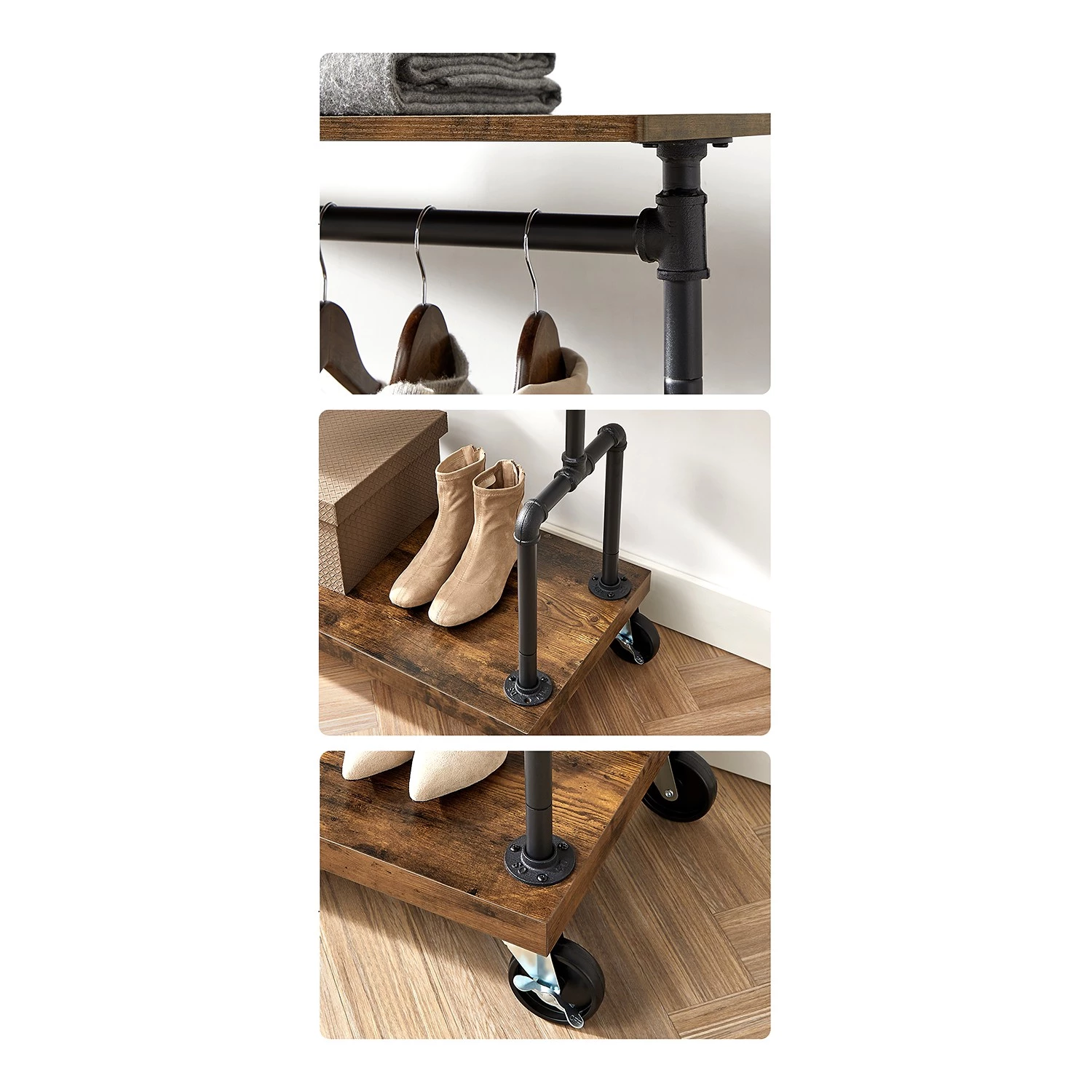 Red Living Porte-manteau Websterville II - Métal - Marron / Noir 7 Red Living Porte-manteau Websterville II - Métal - Marron / Noir – Image 7