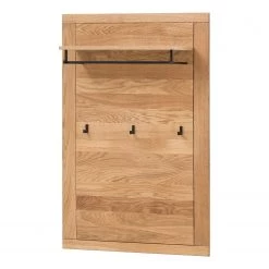 Naturoo Porte-manteau mural Gräben II - Partiellement en chêne massif - Chêne / Imitation chêne