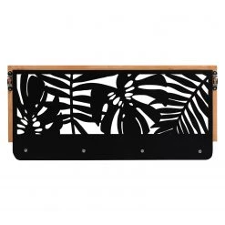 Red Living Porte-manteau Narrogin - Métal - Noir / Imitation chêne -Vestiaires Soldes 1000341901 220323 050 DETAILS P000000001000341901