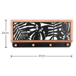 Red Living Porte-manteau Narrogin - Métal - Noir / Imitation chêne -Vestiaires Soldes 1000341901 220323 500 SKETCH DETAILS P000000001000341901 sketch