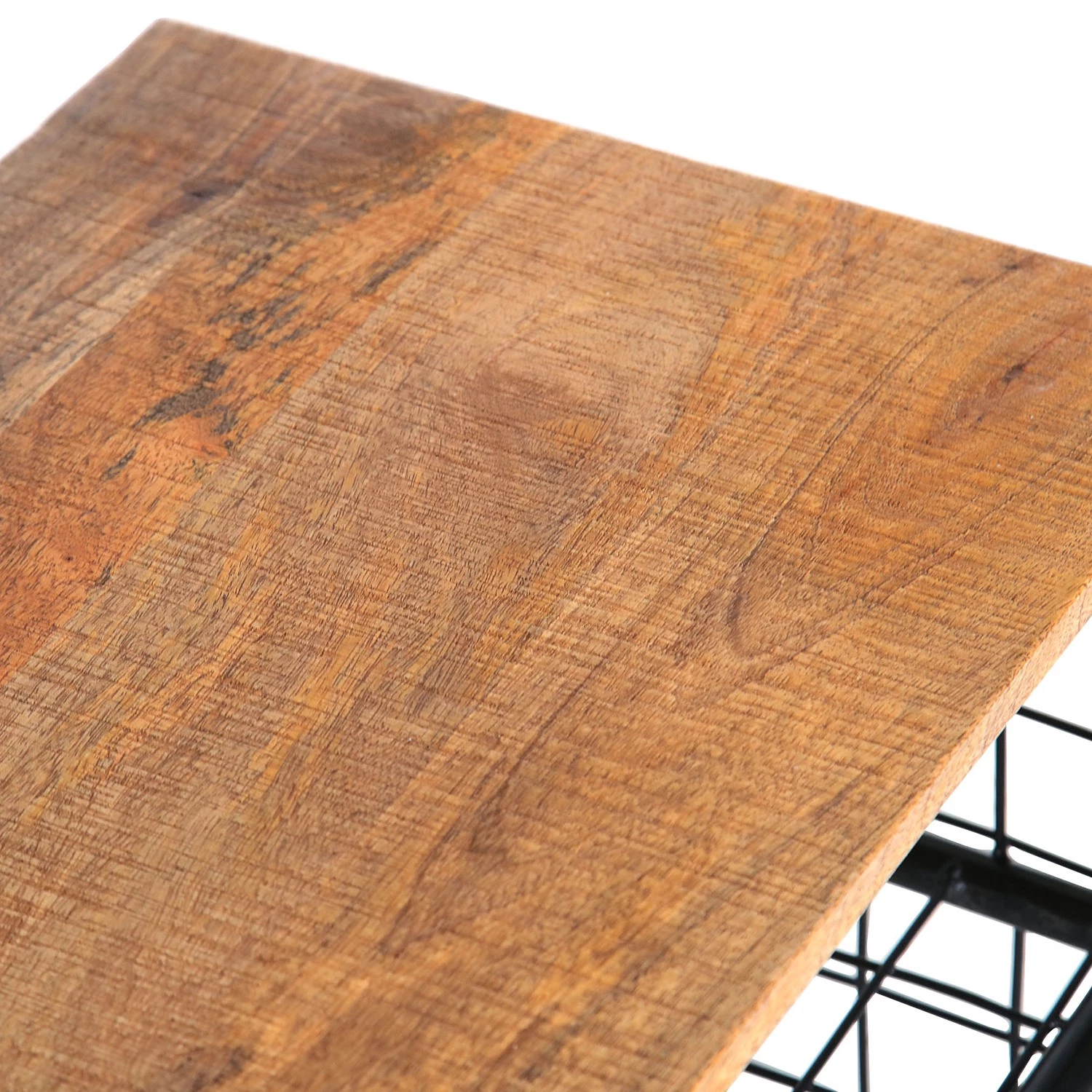 Red Living Étagère à chaussures Ugo - Manguier massif / Métal - Manguier / Noir 6 Red Living Étagère à chaussures Ugo - Manguier massif / Métal - Manguier / Noir – Image 6