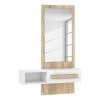 Loftscape Porte-manteau Toscana - Imitation chêne Sonoma / Blanc brillant