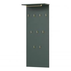 Schildmeyer Porte-manteau mural Kent - Vert forêt / Doré