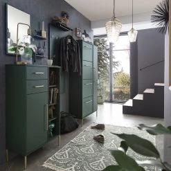 Schildmeyer Porte-manteau mural Kent - Vert forêt / Doré -Vestiaires Soldes 1000342920 220331 021 MOOD DETAILS P000000001000342920 mood