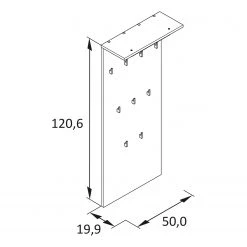 Schildmeyer Porte-manteau mural Kent - Vert forêt / Doré -Vestiaires Soldes 1000342920 220331 500 SKETCH DETAILS P000000001000342920 sketch