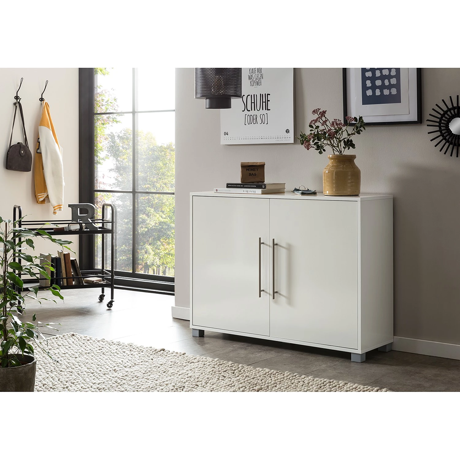 Schildmeyer Meuble à chaussures Pisa II - Blanc 2 Schildmeyer Meuble à chaussures Pisa II - Blanc – Image 2