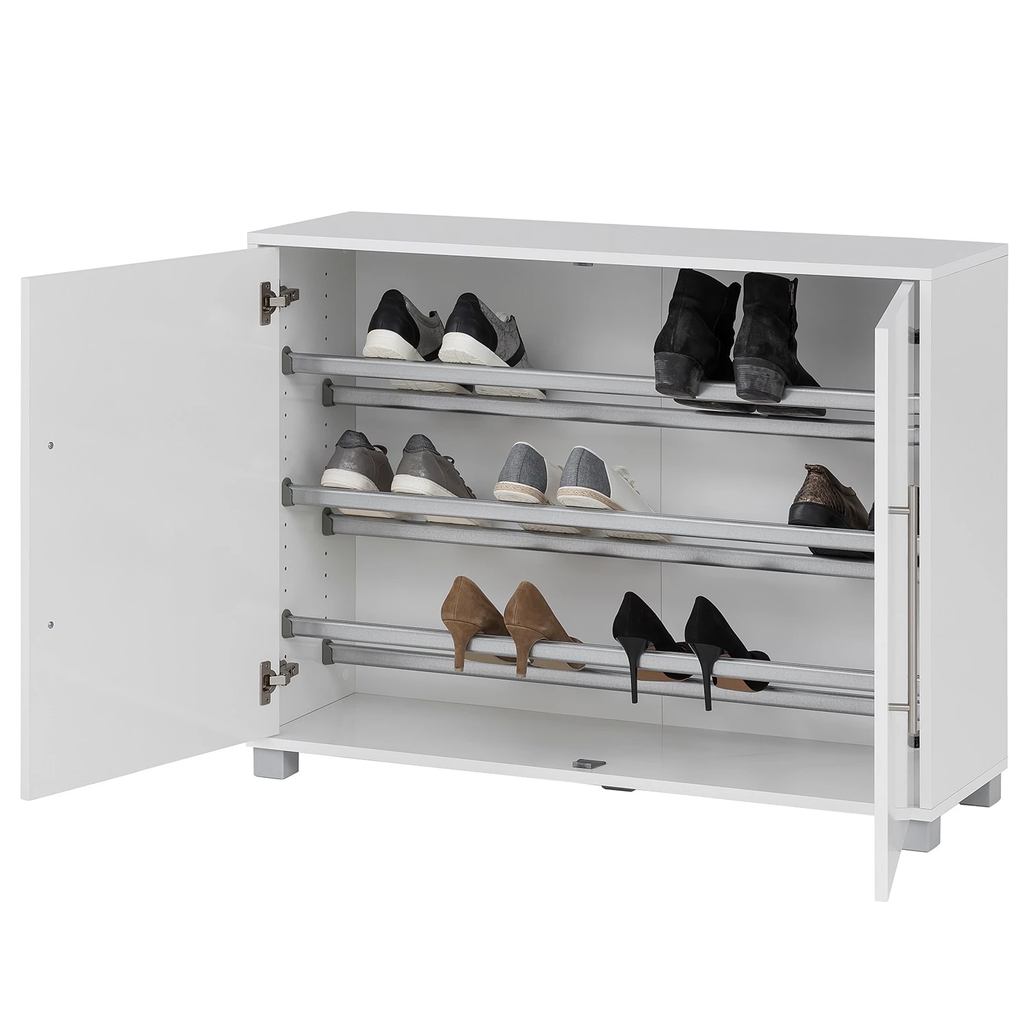 Schildmeyer Meuble à chaussures Pisa II - Blanc 4 Schildmeyer Meuble à chaussures Pisa II - Blanc – Image 4