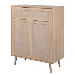 Naturoo Meuble à chaussures Bouzy - Imitation chêne Sonoma