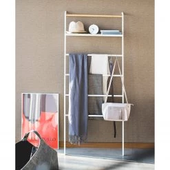 Yamazaki Porte-manteau Tower II - Métal - Blanc -Vestiaires Soldes 1000347245 220505 021 MOOD DETAILS P000000001000347245 mood