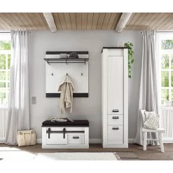 Ridgevalley Porte-manteau mural Shutter - Imitation pin blanc -Vestiaires Soldes 1000348664 220505 021 MOOD DETAILS P000000001000348664 mood