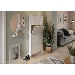 Germania Meuble à chaussures Valderas - Blanc - Hauteur : 175 cm 10 Germania Meuble à chaussures Valderas - Blanc - Hauteur : 175 cm -Vestiaires Soldes 1000352096 220512 021 MOOD DETAILS P000000001000352096 mood