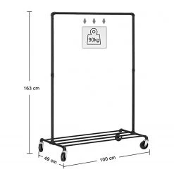 Loftscape Porte-manteau Villard V - Métal - Noir -Vestiaires Soldes 1000354745 220608 500 SKETCH DETAILS P000000001000354745 sketch