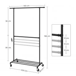 Loftscape Porte-manteau Villard VI - Métal - Noir -Vestiaires Soldes 1000354753 220608 500 SKETCH DETAILS P000000001000354753 sketch
