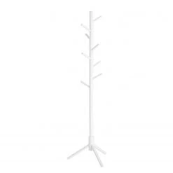 Loftscape Porte-manteau Ramapo - Hévéa massif - Blanc