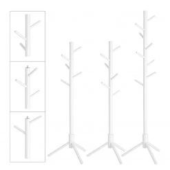 Loftscape Porte-manteau Ramapo - Hévéa massif - Blanc -Vestiaires Soldes 1000354764 220608 050 DETAILS P000000001000354764