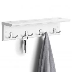 Loftscape Porte-manteau mural Westerland - Blanc / Argenté -Vestiaires Soldes 1000355191 220608 030 DETAILS P000000001000355191